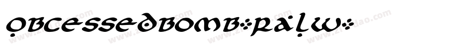 Obcessedbomb-RAlW字体转换