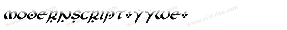 ModernScript-yyWe字体转换