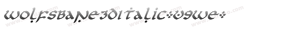WolfsBane3DItalic-V9We字体转换