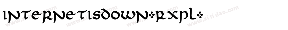 InternetIsDown-RXpl字体转换