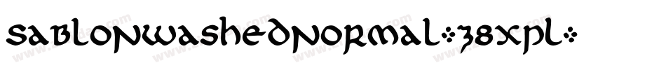 SablonWashedNormal-z8XpL字体转换 SablonWashedNormal-z8XpL字体转换