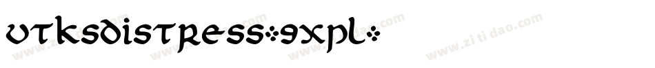 VtksDistress-9XpL字体转换