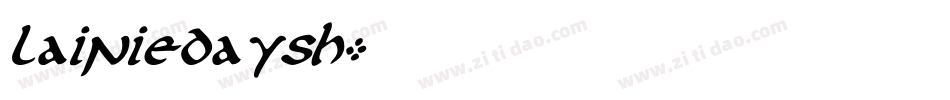 LainieDaySH字体转换