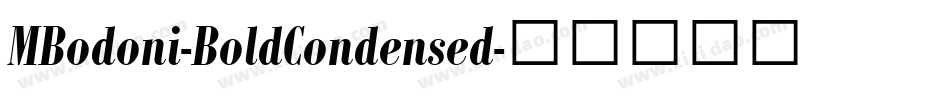 MBodoni-BoldCondensed字体转换