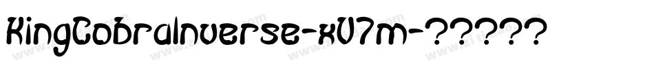 KingCobraInverse-xV7m字体转换
