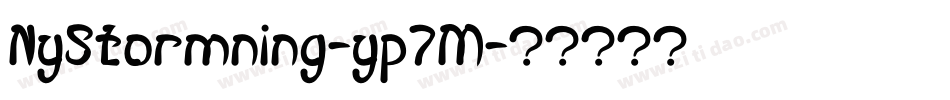 NyStormning-yp7M字体转换