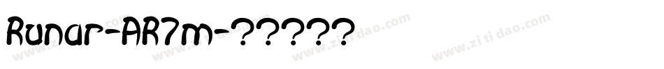 Runar-AR7m字体转换