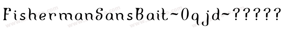 FishermanSansBait-0qjd字体转换