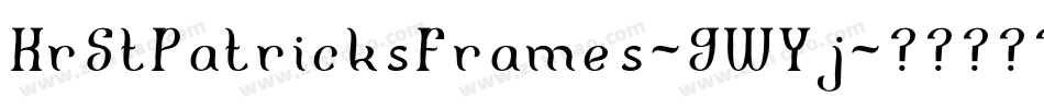 KrStPatricksFrames-9WYj字体转换