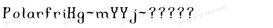 PolarfriKg-mYYj字体转换