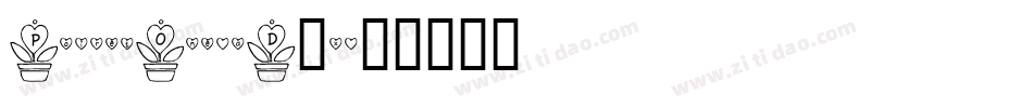 PoiretOne-aD0x字体转换