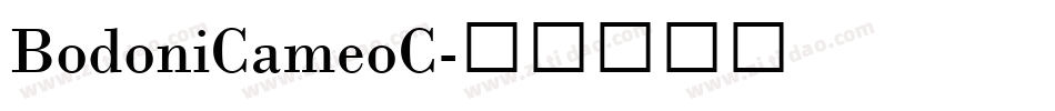 BodoniCameoC字体转换