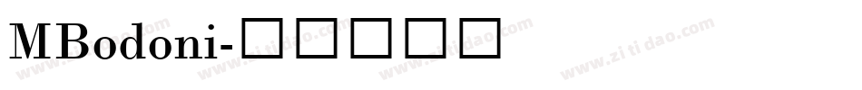 MBodoni字体转换