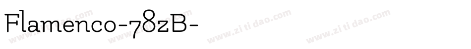 Flamenco-78zB字体转换
