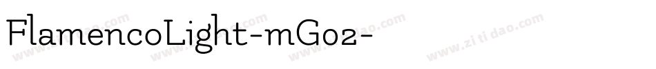 FlamencoLight-mG02字体转换