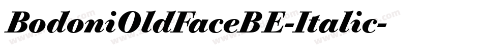 BodoniOldFaceBE-Italic字体转换