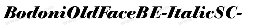 BodoniOldFaceBE-ItalicSC字体转换