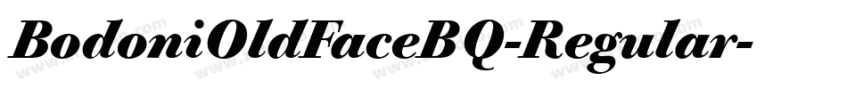 BodoniOldFaceBQ-Regular字体转换