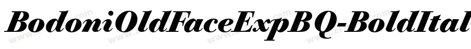 BodoniOldFaceExpBQ-BoldItalicOsF字体转换