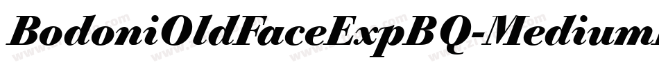 BodoniOldFaceExpBQ-MediumItalicOsF字体转换