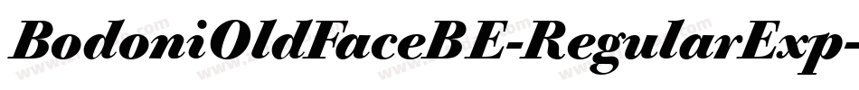 BodoniOldFaceBE-RegularExp字体转换