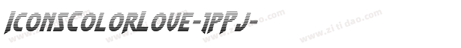 IconsColorLove-1pPj字体转换