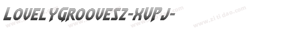 LovelyGrooves2-xVPj字体转换