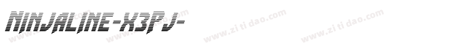 Ninjaline-x3Pj字体转换