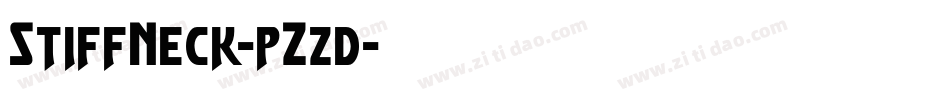 StiffNeck-pZzd字体转换 StiffNeck-pZzd字体转换