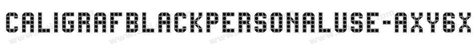 Caligrafblackpersonaluse-axy6x字体转换