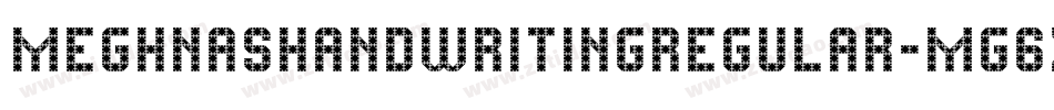 MeghnasHandwritingRegular-MG6x字体转换 MeghnasHandwritingRegular-MG6x字体转换