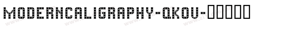 ModernCaligraphy-qK0V字体转换