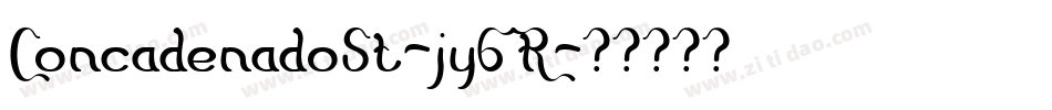 ConcadenadoSt-jy6R字体转换
