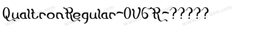 QualtronRegular-0V6R字体转换