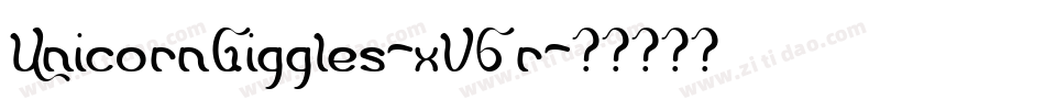 UnicornGiggles-xV6r字体转换