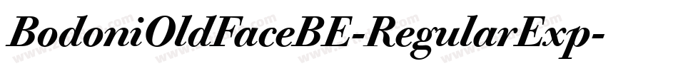 BodoniOldFaceBE-RegularExp字体转换