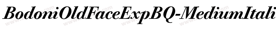 BodoniOldFaceExpBQ-MediumItalicOsF字体转换