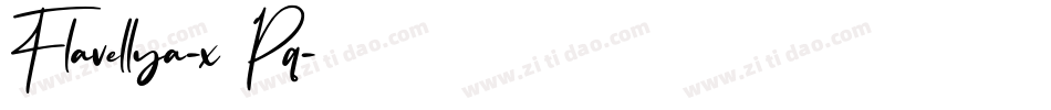 Flavellya-x37Pq字体转换