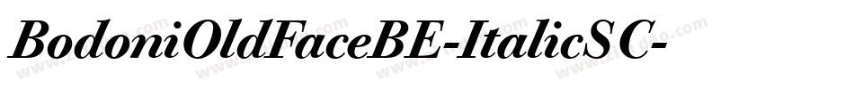 BodoniOldFaceBE-ItalicSC字体转换
