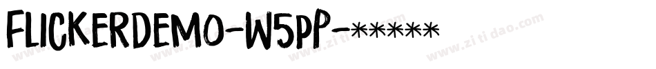 Flickerdemo-w5pP字体转换
