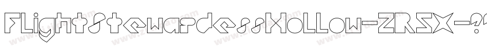 FlightStewardessHollow-2R5X字体转换