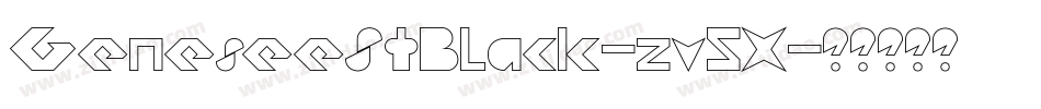 GeneseeStBlack-zv5X字体转换 GeneseeStBlack-zv5X字体转换