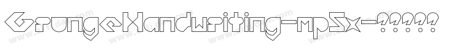 GrungeHandwriting-mp5x字体转换