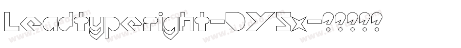 Leadtyperight-DY5x字体转换
