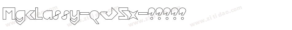 Mgclassy-qJ5x字体转换 Mgclassy-qJ5x字体转换