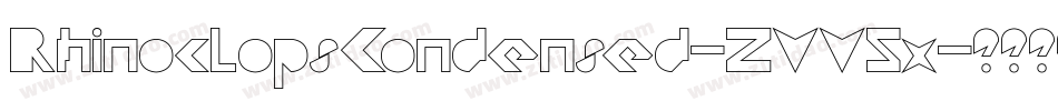 RhinoclopsCondensed-ZVV5x字体转换