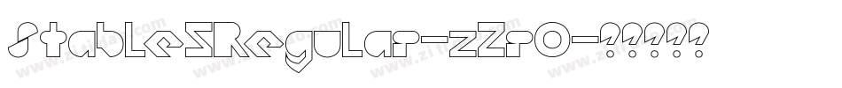 Stable5Regular-z2r0字体转换 Stable5Regular-z2r0字体转换