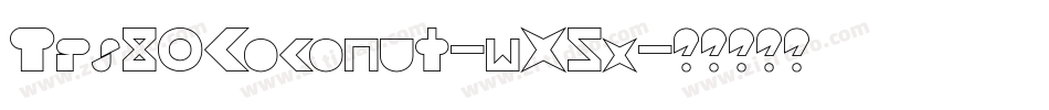 Trs80Coconut-wX5x字体转换