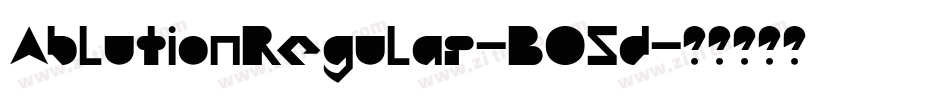 AblutionRegular-BO5d字体转换