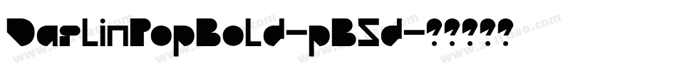 DarlinPopBold-pB5d字体转换